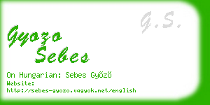 gyozo sebes business card