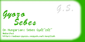 gyozo sebes business card